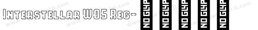 Interstellar W05 Reg字体转换